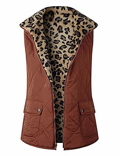 Womens Sherpa Vest Casual Fleece Lightweight Zipper Waistcoat Reversible Sleeveless Outwear Vests With Pockets
