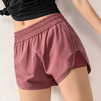 Women's Running Shorts Shorts Bottoms 2 in 1 Liner Pocket Elastane Yoga Fitness Gym Workout Running Trail Comfy Breathable Quick Dry Sport White Black Red / Stretchy