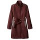 Women's Stand Collar Wool Coat