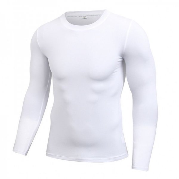 Men's Yoga Tight Long Sleeve T-Shirt Moisture Transferring and Quick Drying Fitness Long Sleeve Shirt Sports Running Outdoor Tops